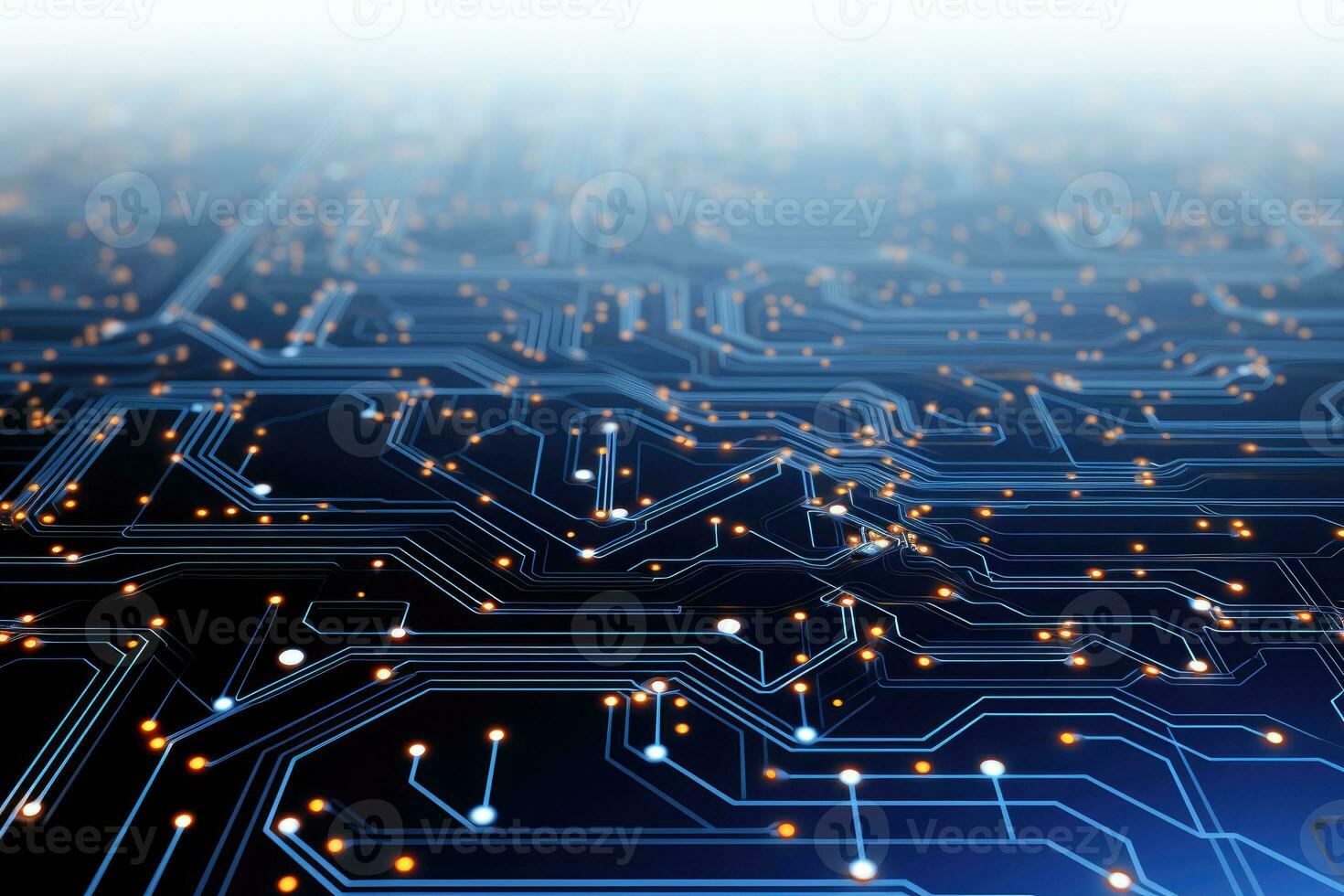 abstract technology electronic circuit board AI Generated photo
