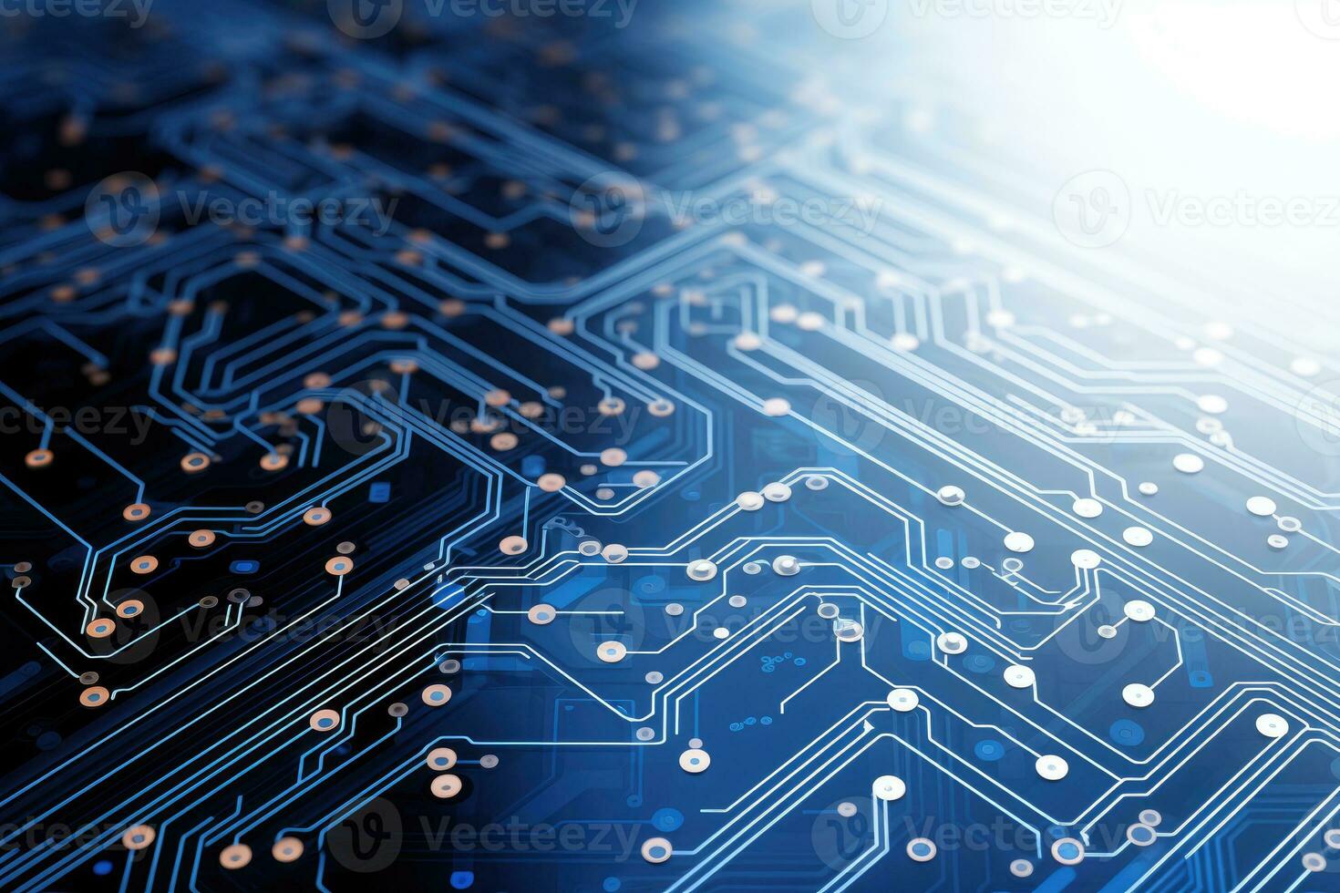 abstract technology electronic circuit board AI Generated photo