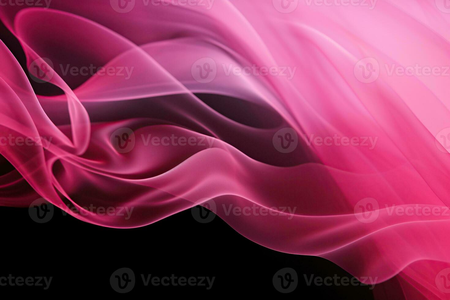 Pink smoke on a black background, light abstract texture, print, banner photo