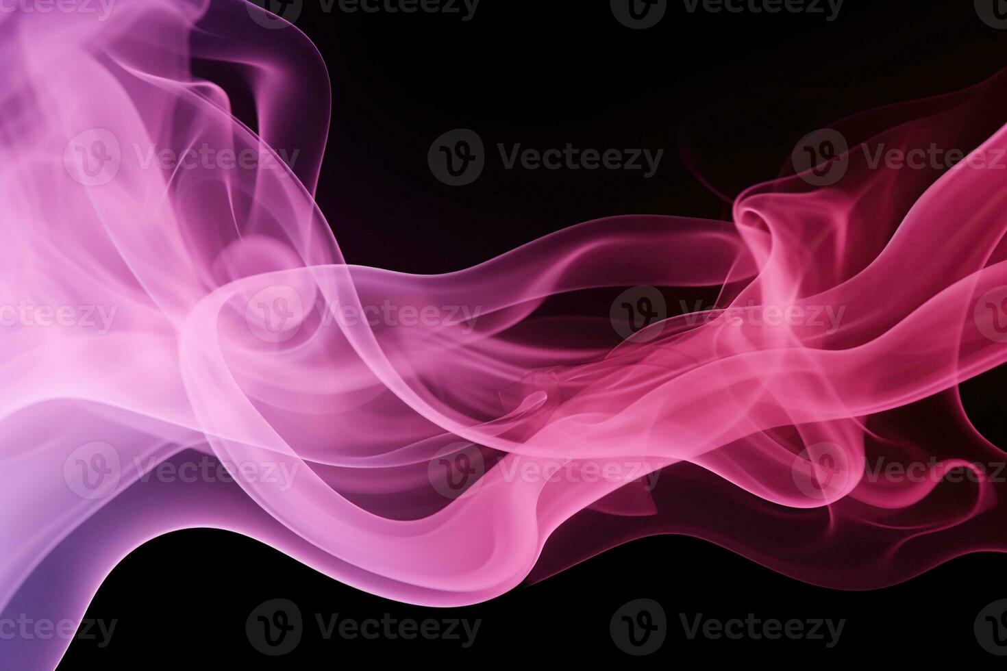 Pink smoke on a black background, light abstract texture, print, banner photo