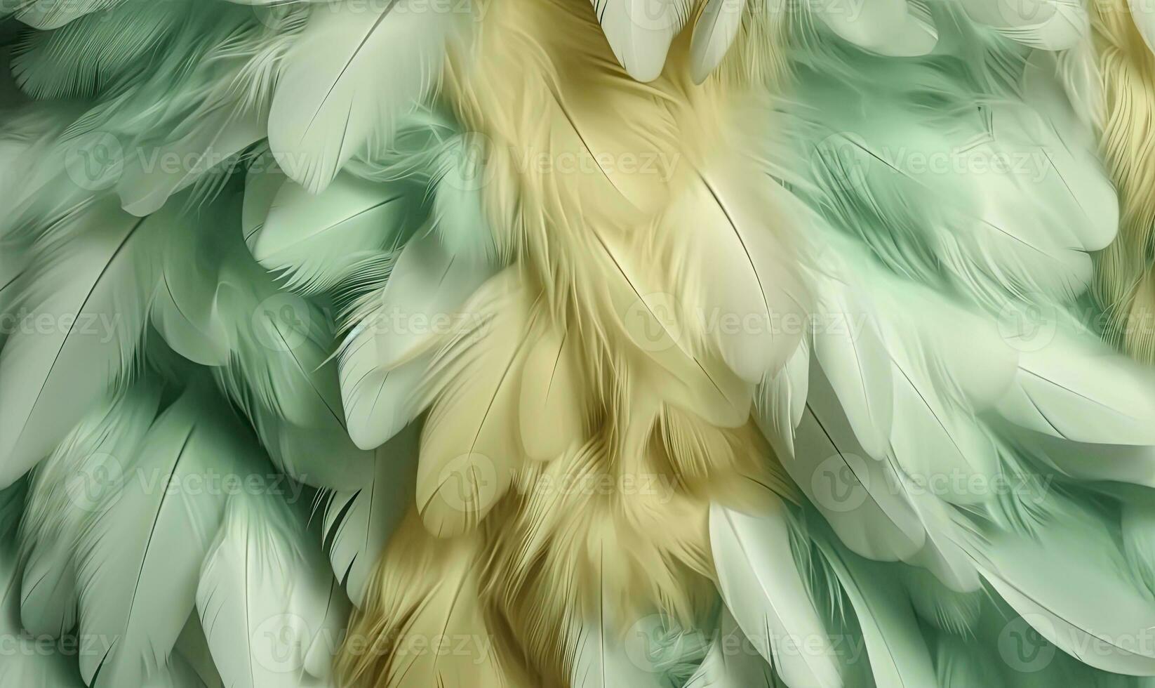 Soft abstract feather patterns in pastel hues. Creating using generative AI tools photo