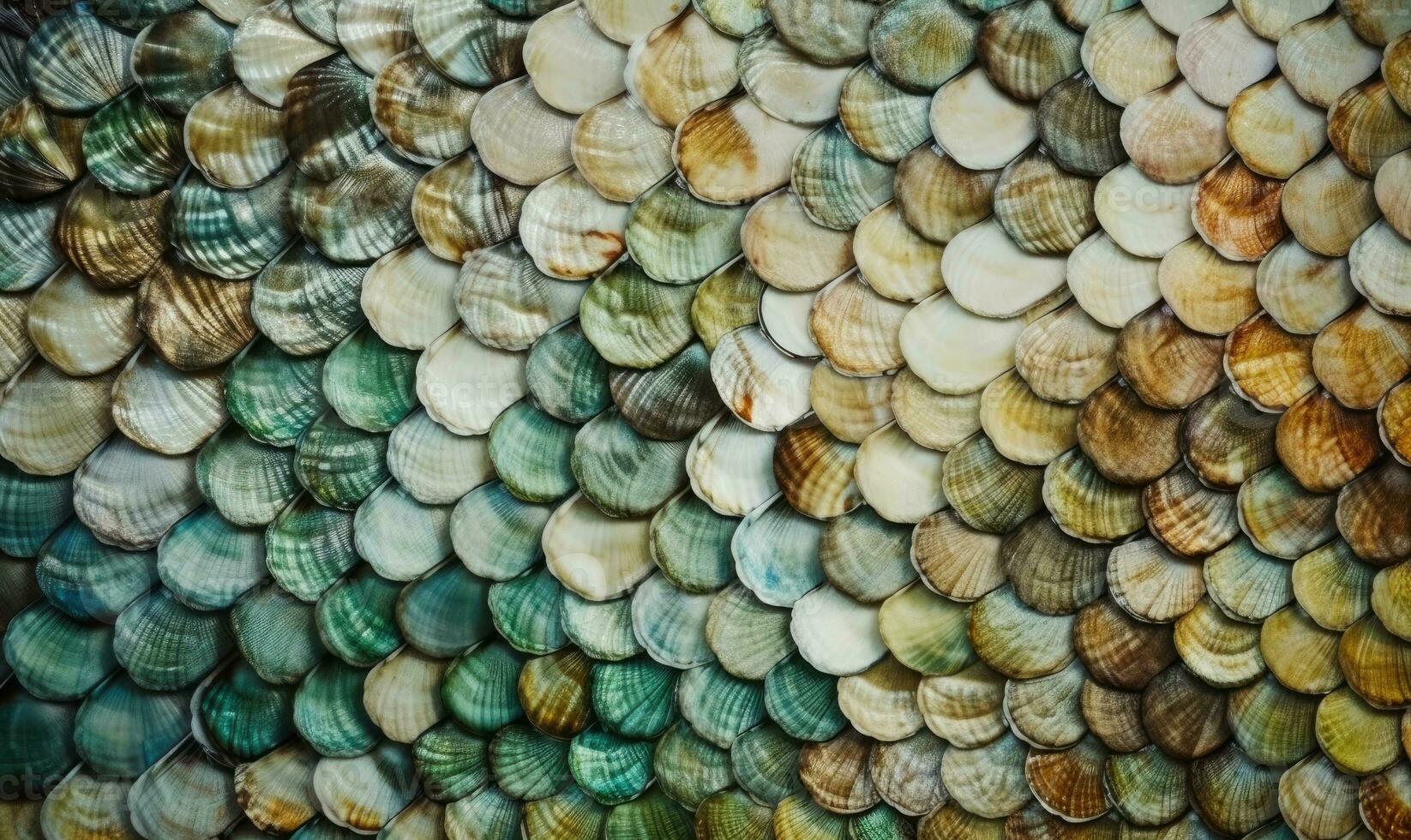 Abstract art inspired by the patterns of seashell textures Creating using generative AI tools photo