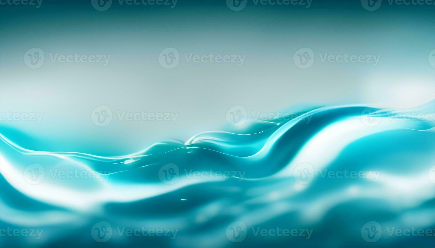 Abstract blue water waves background with liquid fluid texture AI Generative photo