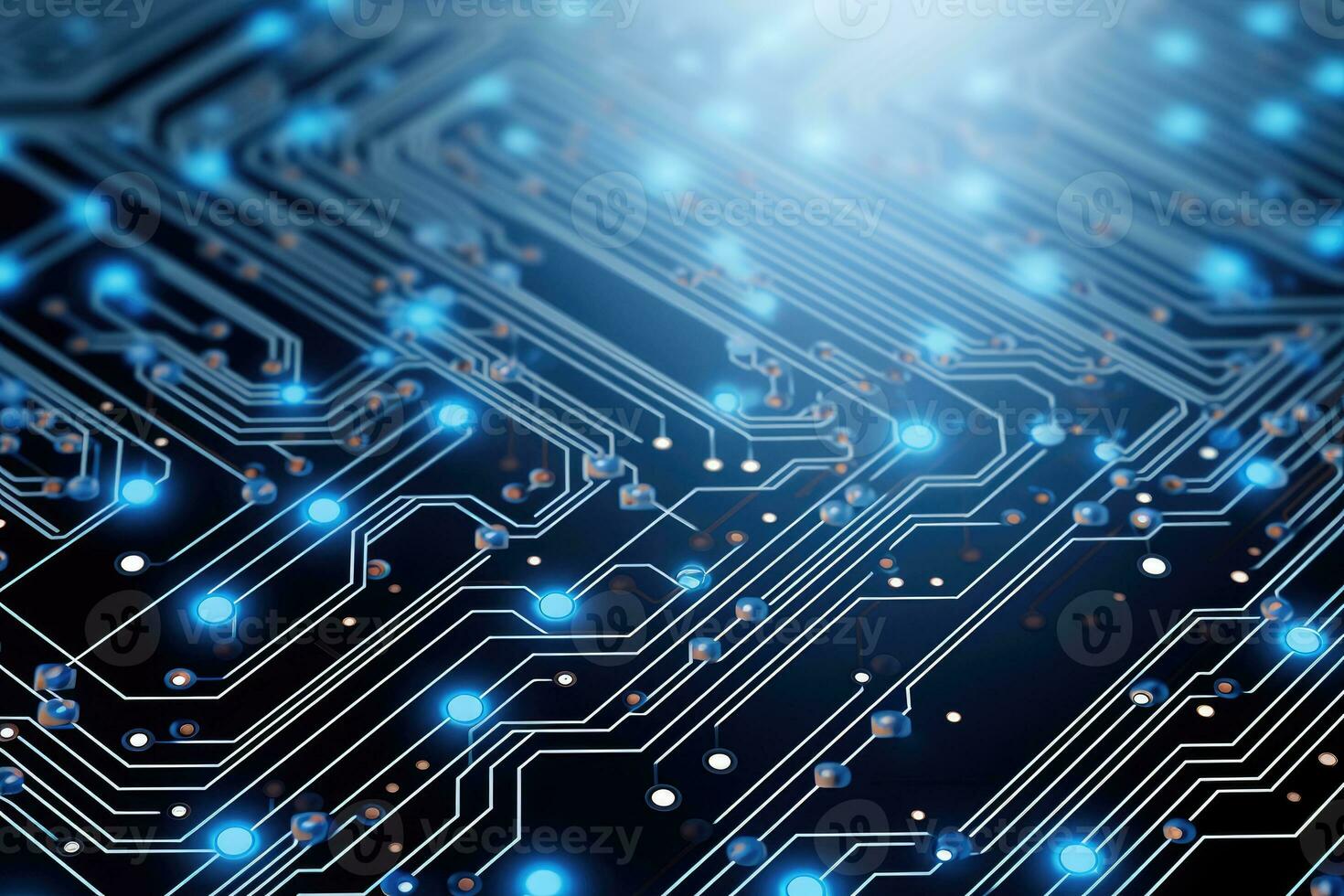 abstract technology electronic circuit board AI Generated photo