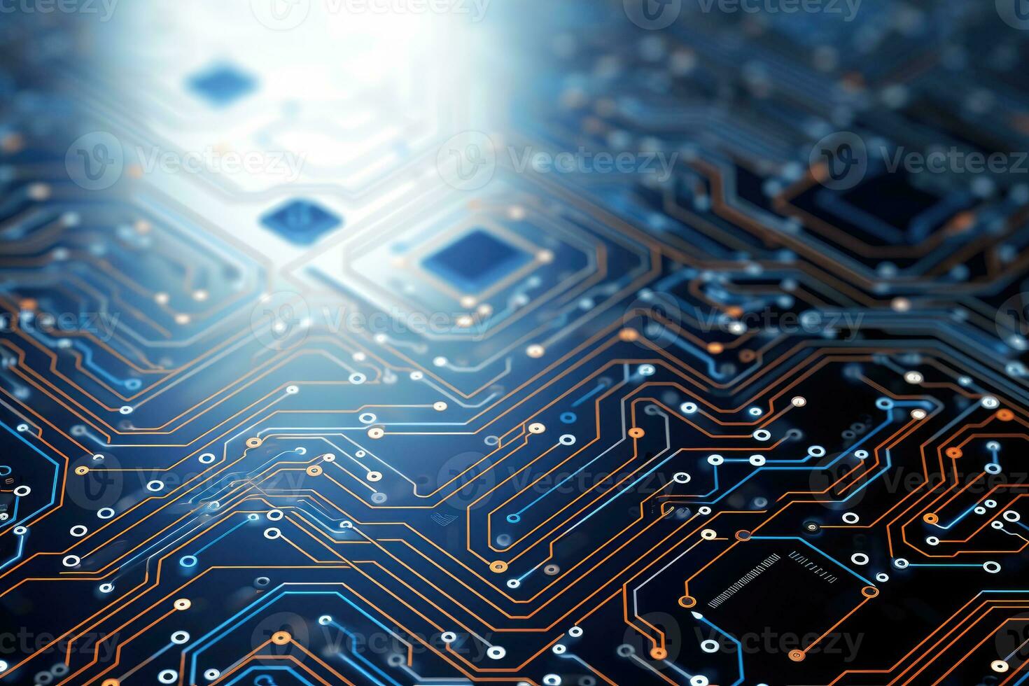 abstract technology electronic circuit board AI Generated photo