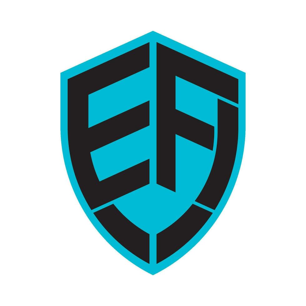 EF letter logo vector