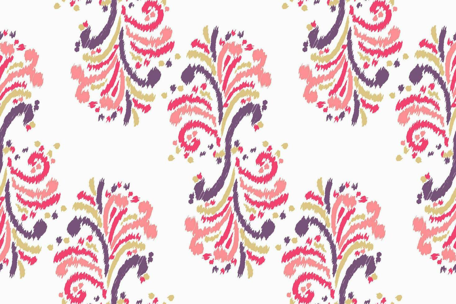 Floral vintage seamless pattern for retro wallpapers. Enchanted Vintage Flowers. Arts and Crafts movement inspired. Design for wrapping paper, wallpaper, fabrics and fashion clothes. Ikat pattern. vector