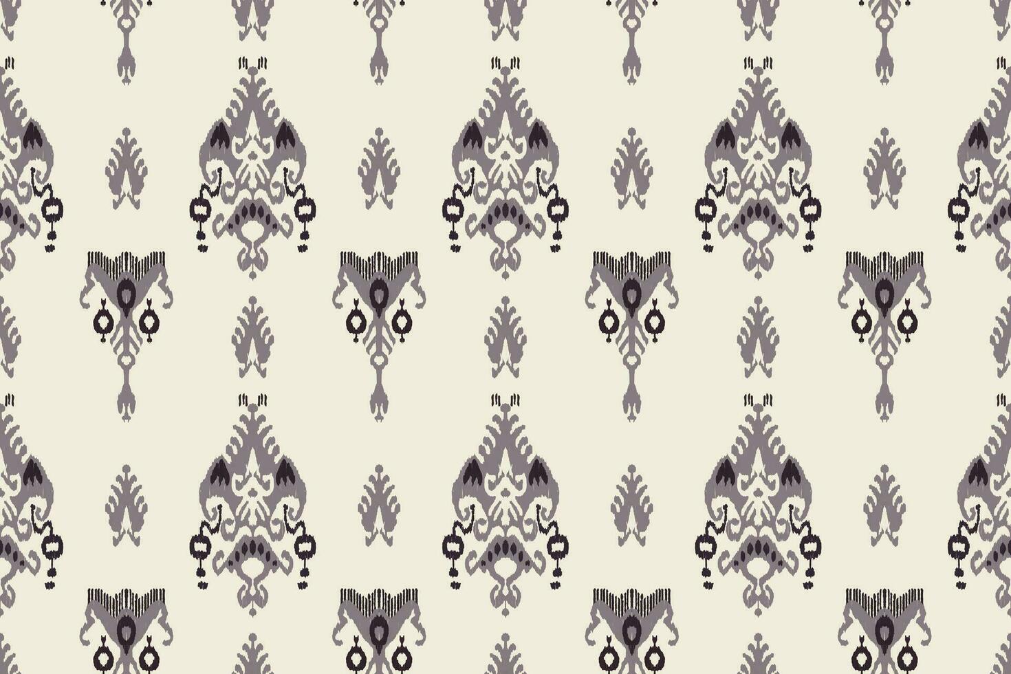 ikat tribal indio sin costura modelo. étnico azteca tela alfombra mandala ornamento nativo boho cheurón textil.geometrico africano americano oriental tradicional vector ilustraciones. bordado estilo.