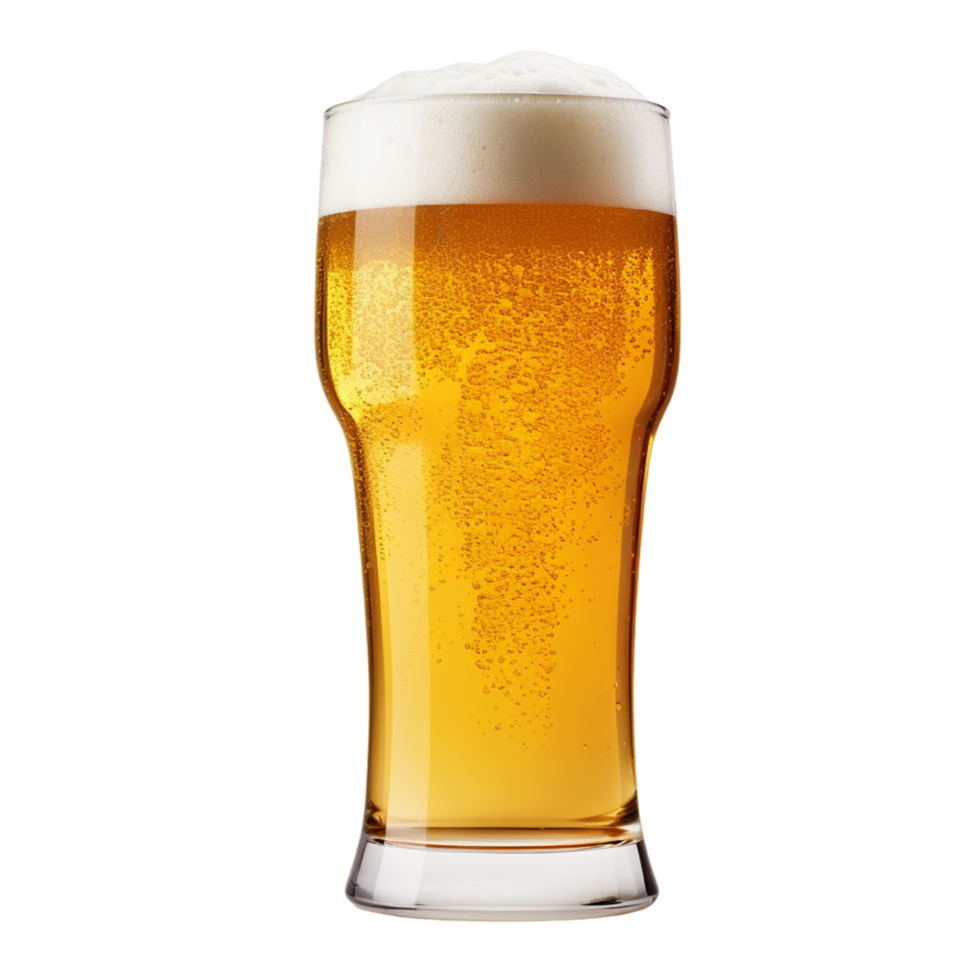 un vaso de frío cerveza ai generativo png