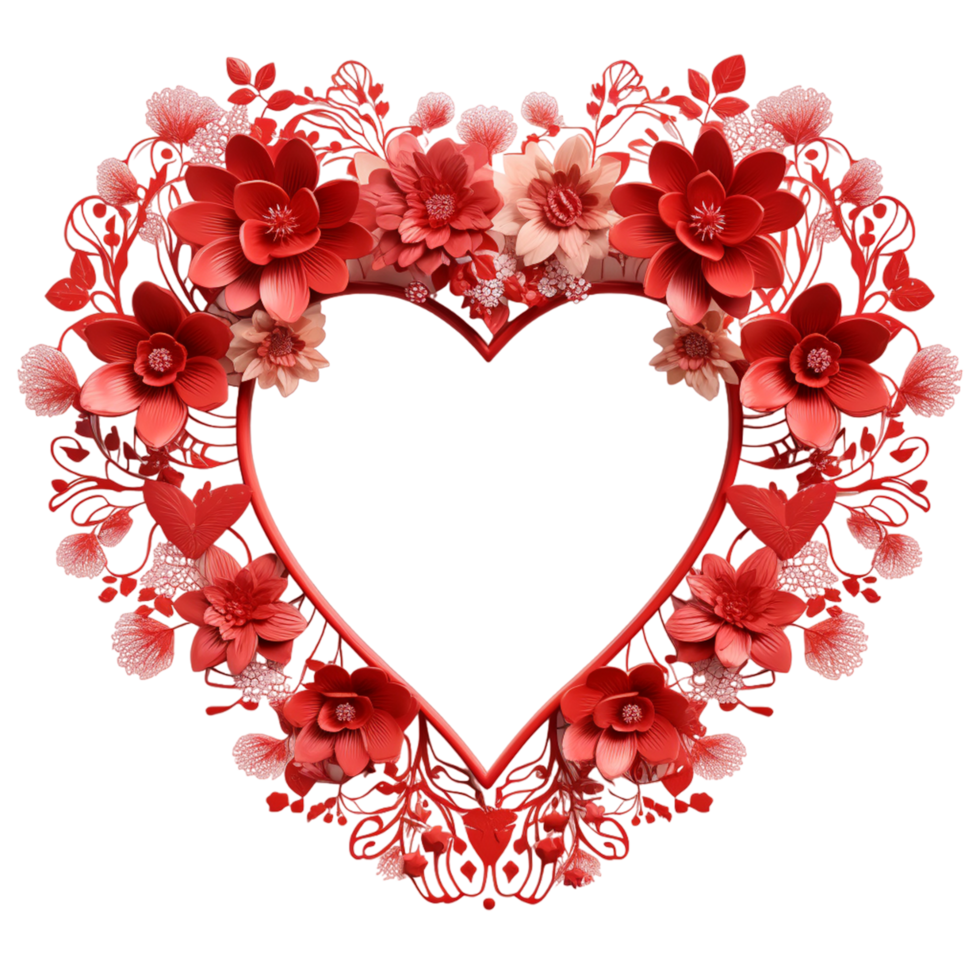 Heart Valentines Day Ai Generative png