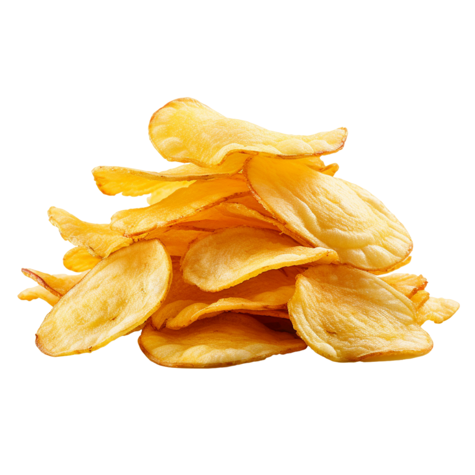 Delicious chips against Ai Generative png