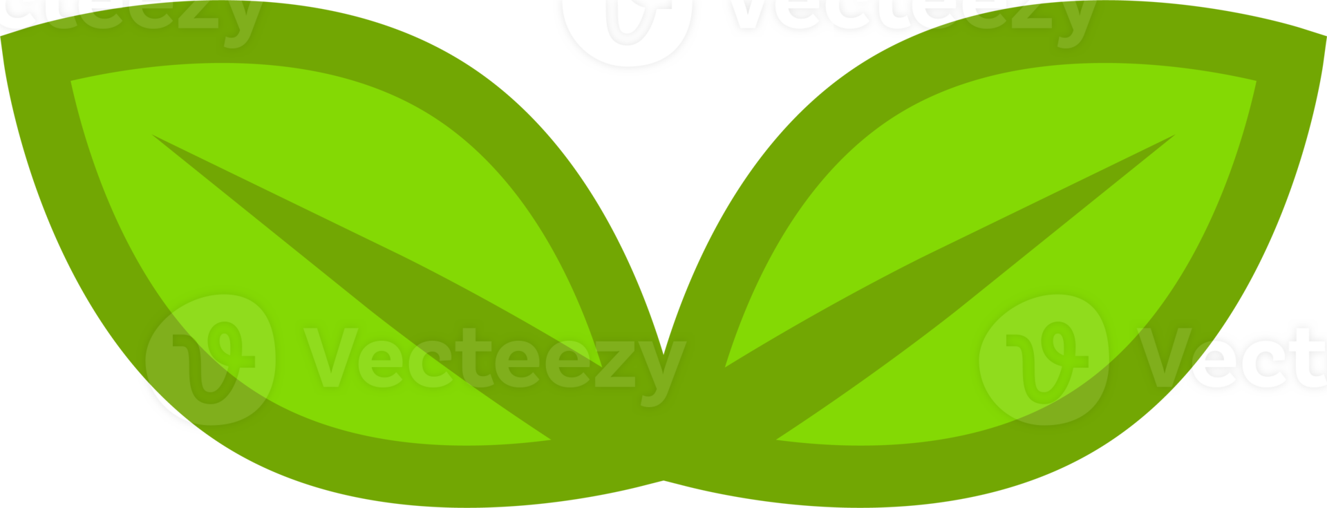 green leaf icon concept png