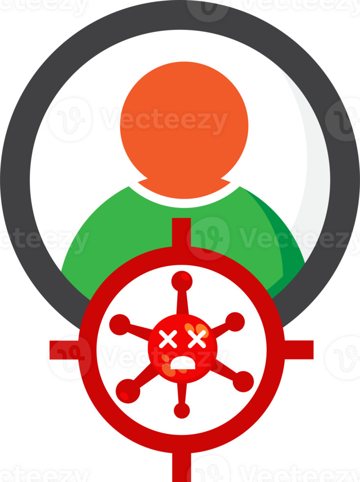 virus infection icon concept png