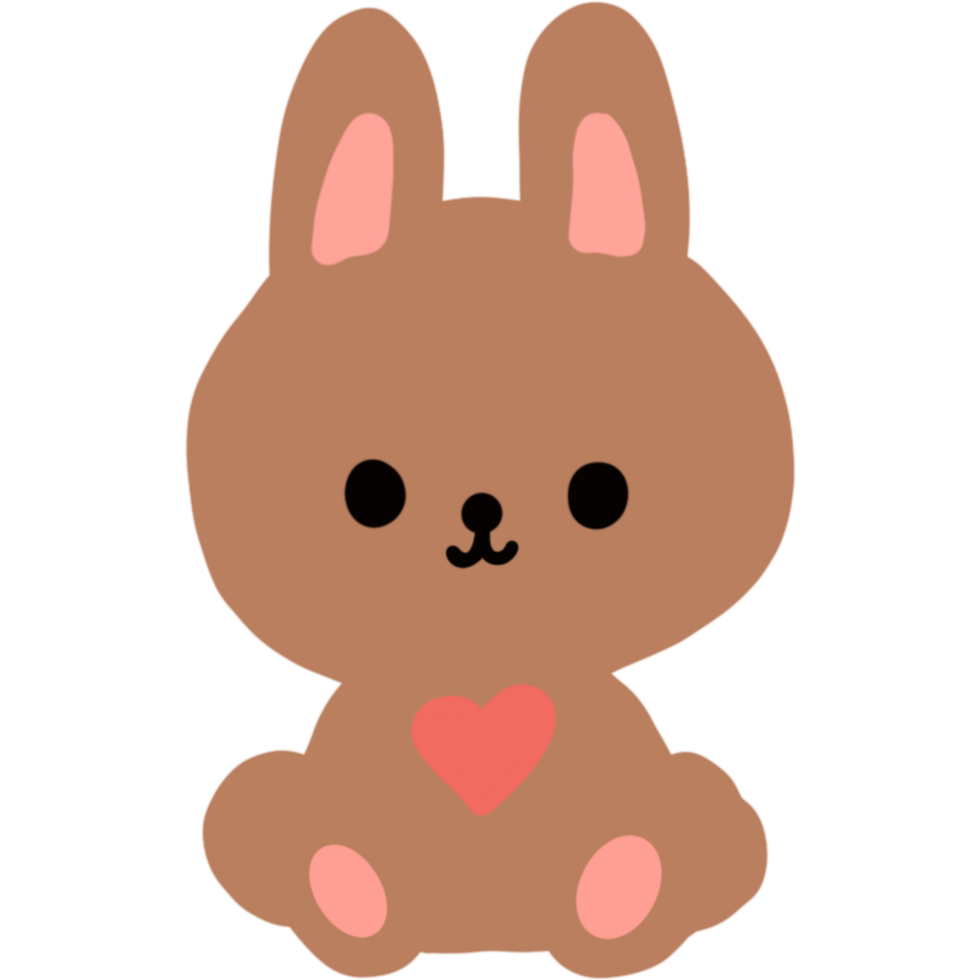 illustration featuring a cute bunny png