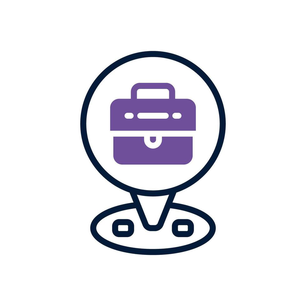 job location dual tone icon. vector icon for your website, mobile, presentation, and logo design.