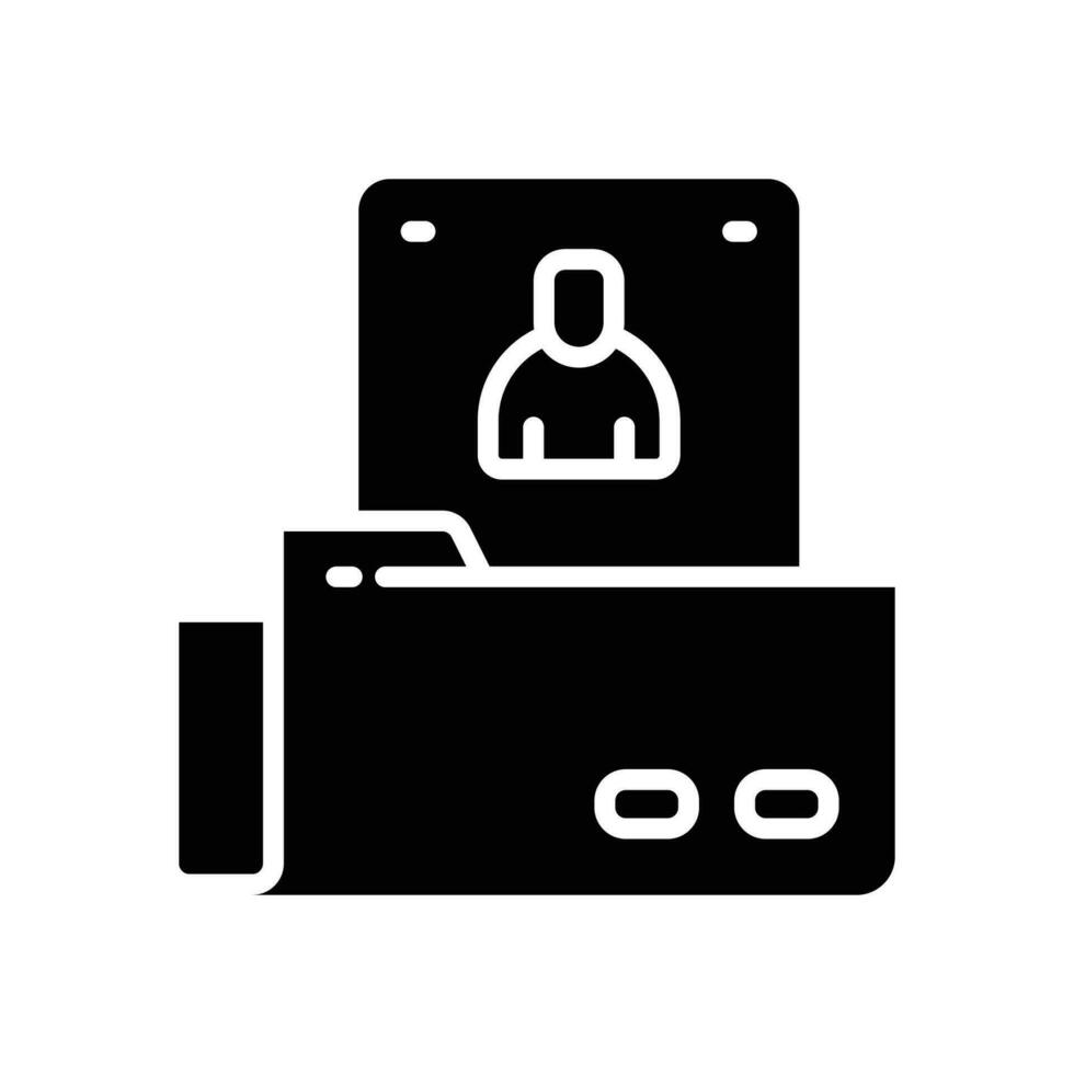 folder glyph icon. vector icon for your website, mobile, presentation, and logo design.