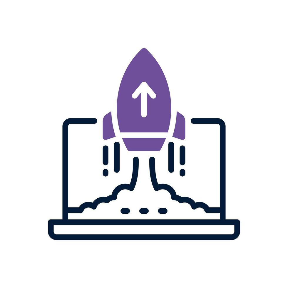 startup dual tone icon. vector icon for your website, mobile, presentation, and logo design.