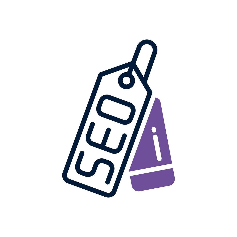 seo tag dual tone icon. vector icon for your website, mobile, presentation, and logo design.