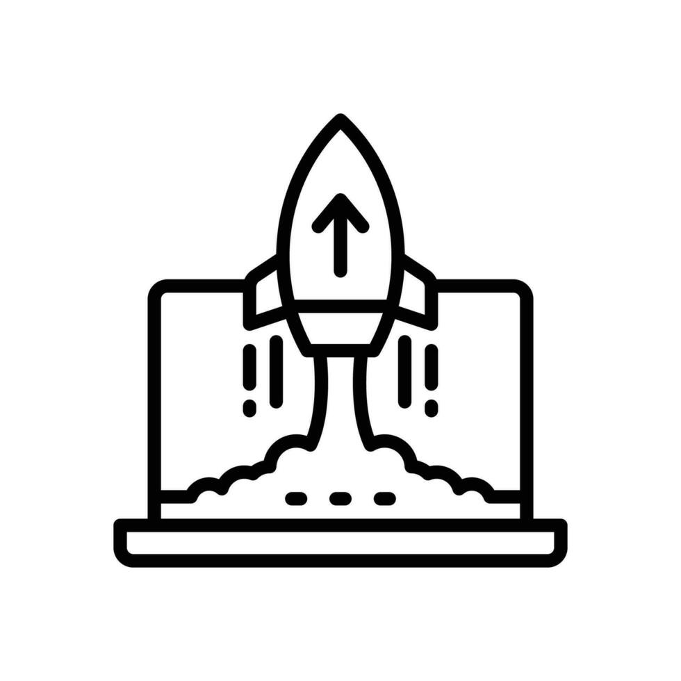 startup line icon. vector icon for your website, mobile, presentation, and logo design.