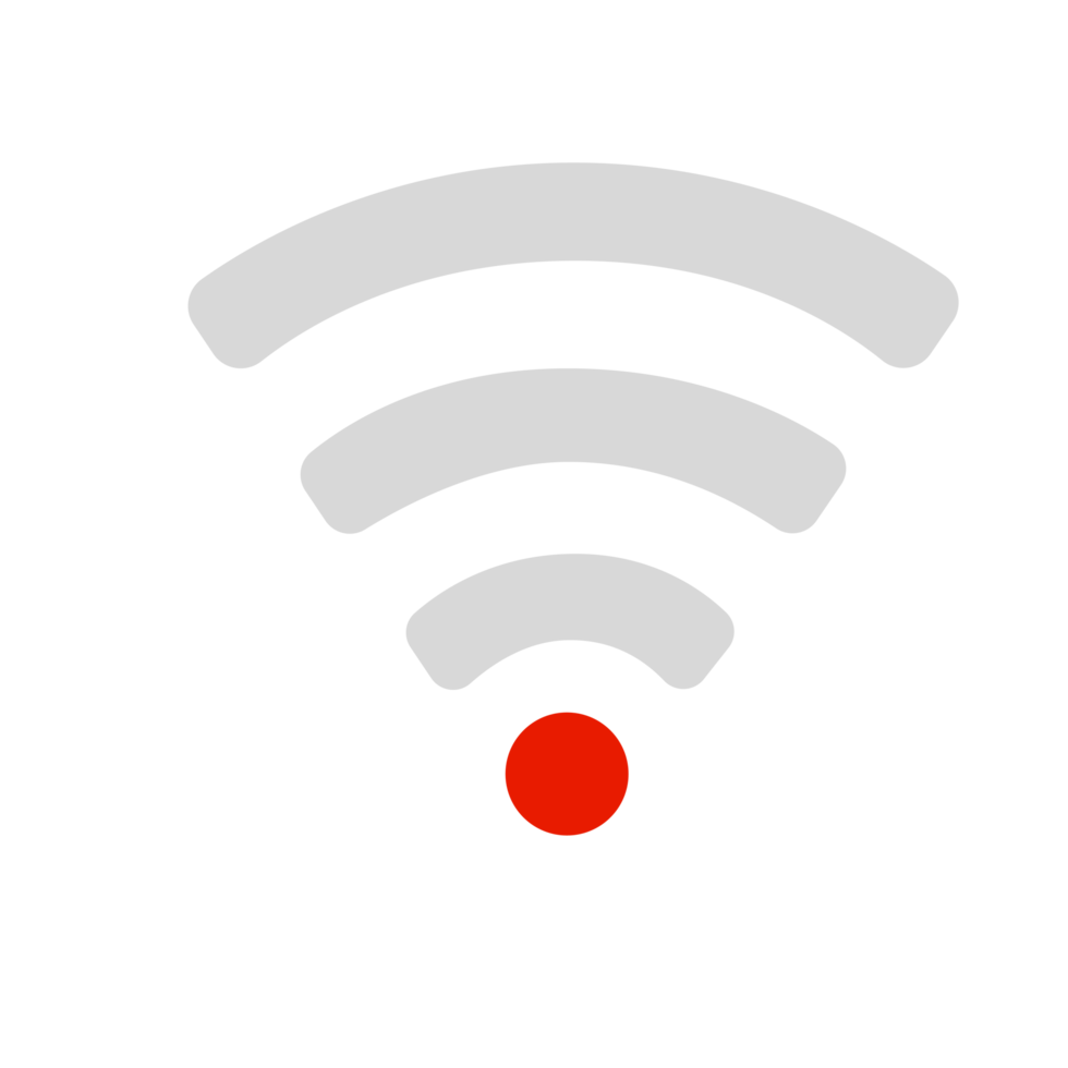 Internet Signal or Wifi Signal Connection Icon png