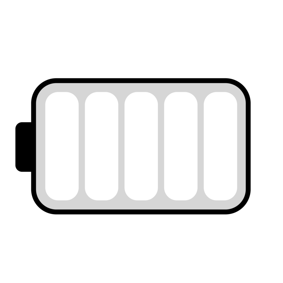 Low Battery or Empty Battery Indicator Icon png