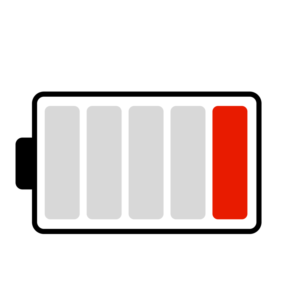 Battery Low Power Indicator Icon png