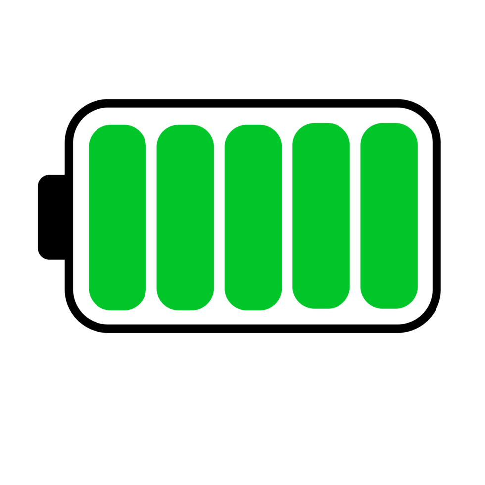 Battery Full Charged Indicator Icon png