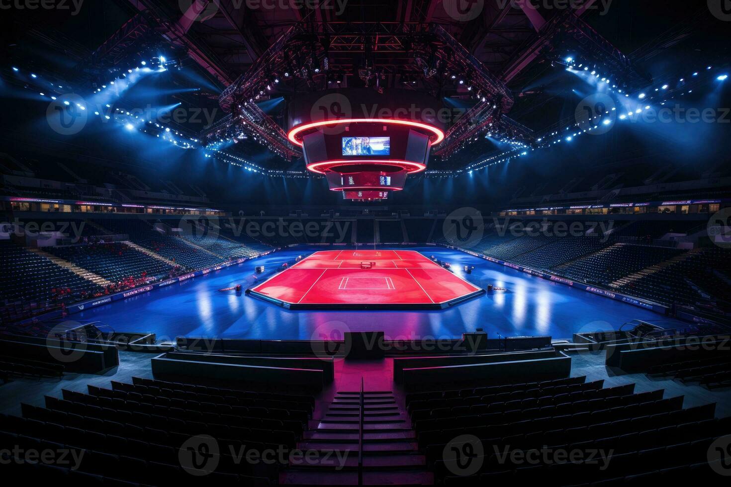 modern gymnastic arena professional advertising photography AI Generated photo