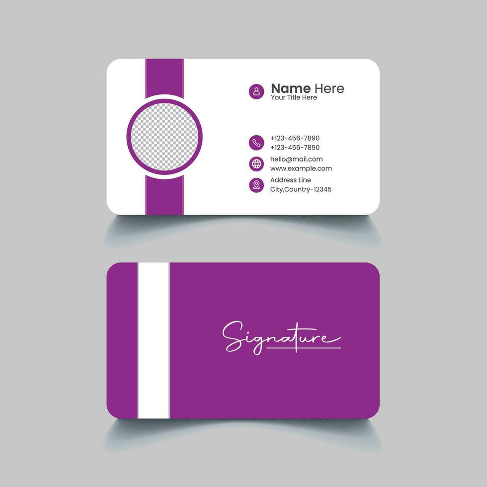 Creative and Modern Corporate Agency Business Card Design Template vector