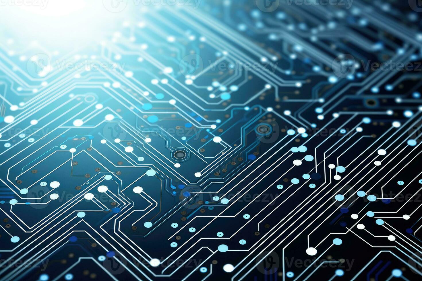 abstract technology electronic circuit board AI Generated photo