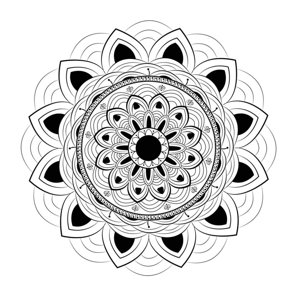 resumen flor forma sencillo mandala vector