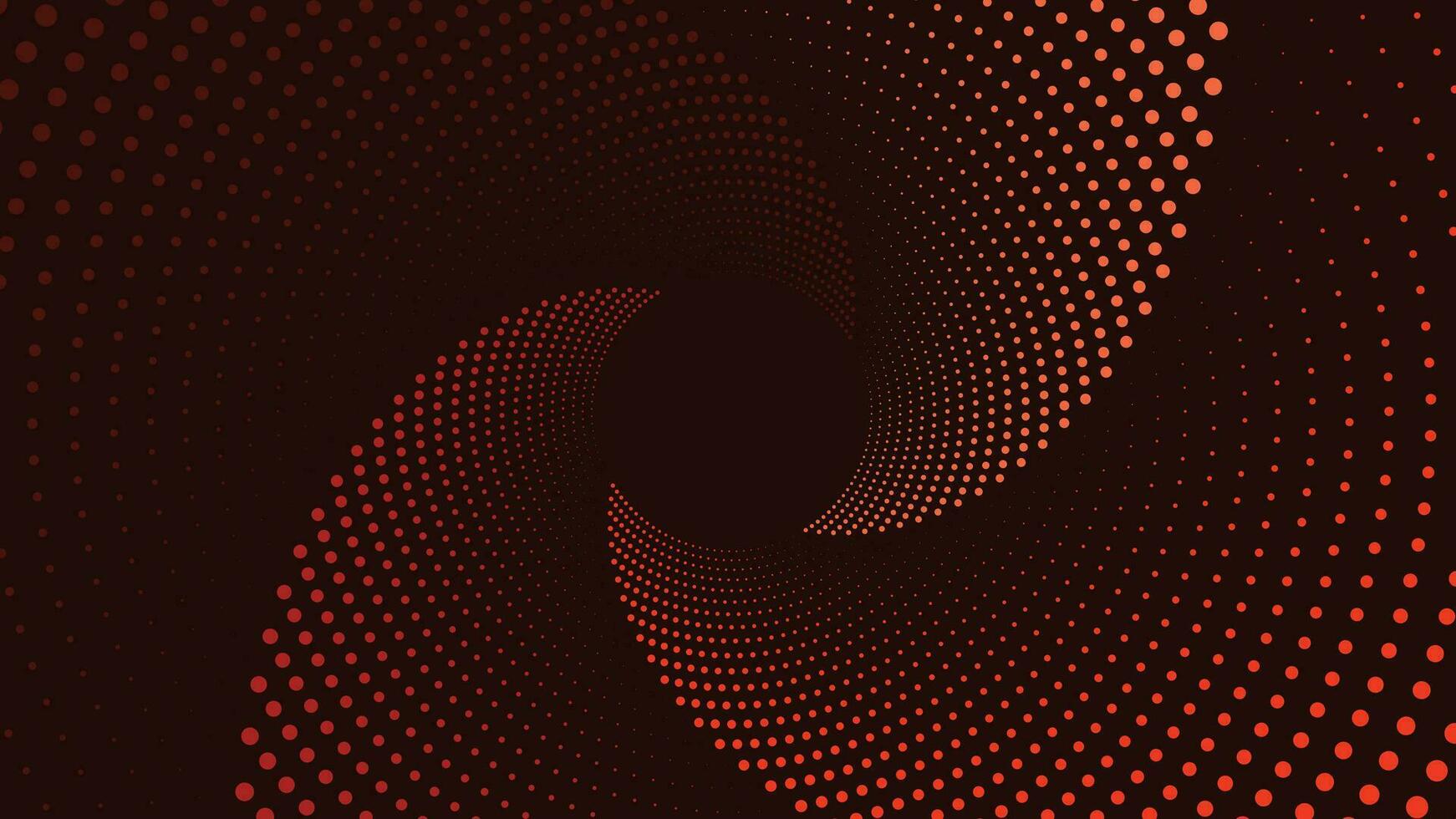 Abstract spiral dotted round mandala style simple background. vector