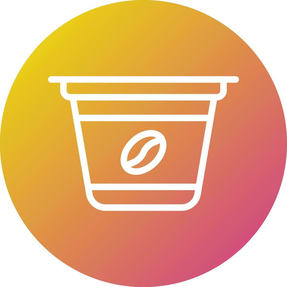 Coffee Capsule Vector Icon Design Illustration