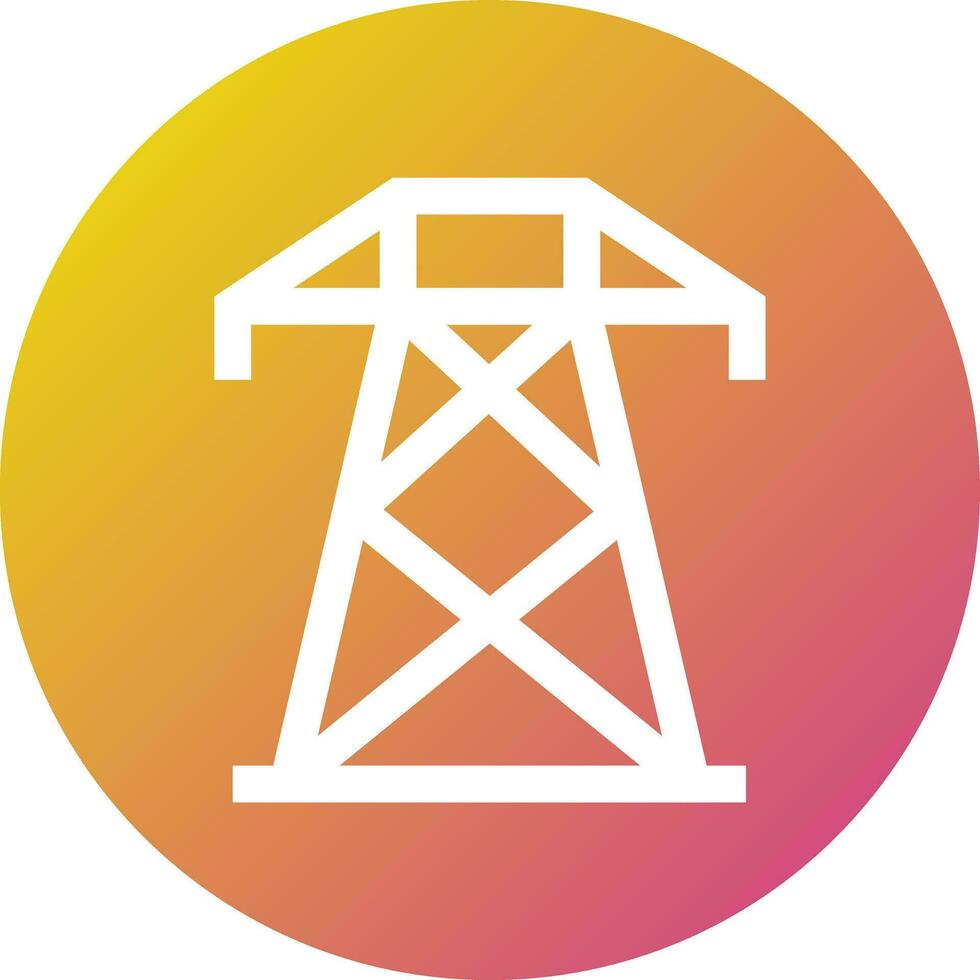 ilustración de diseño de icono de vector de torre eléctrica