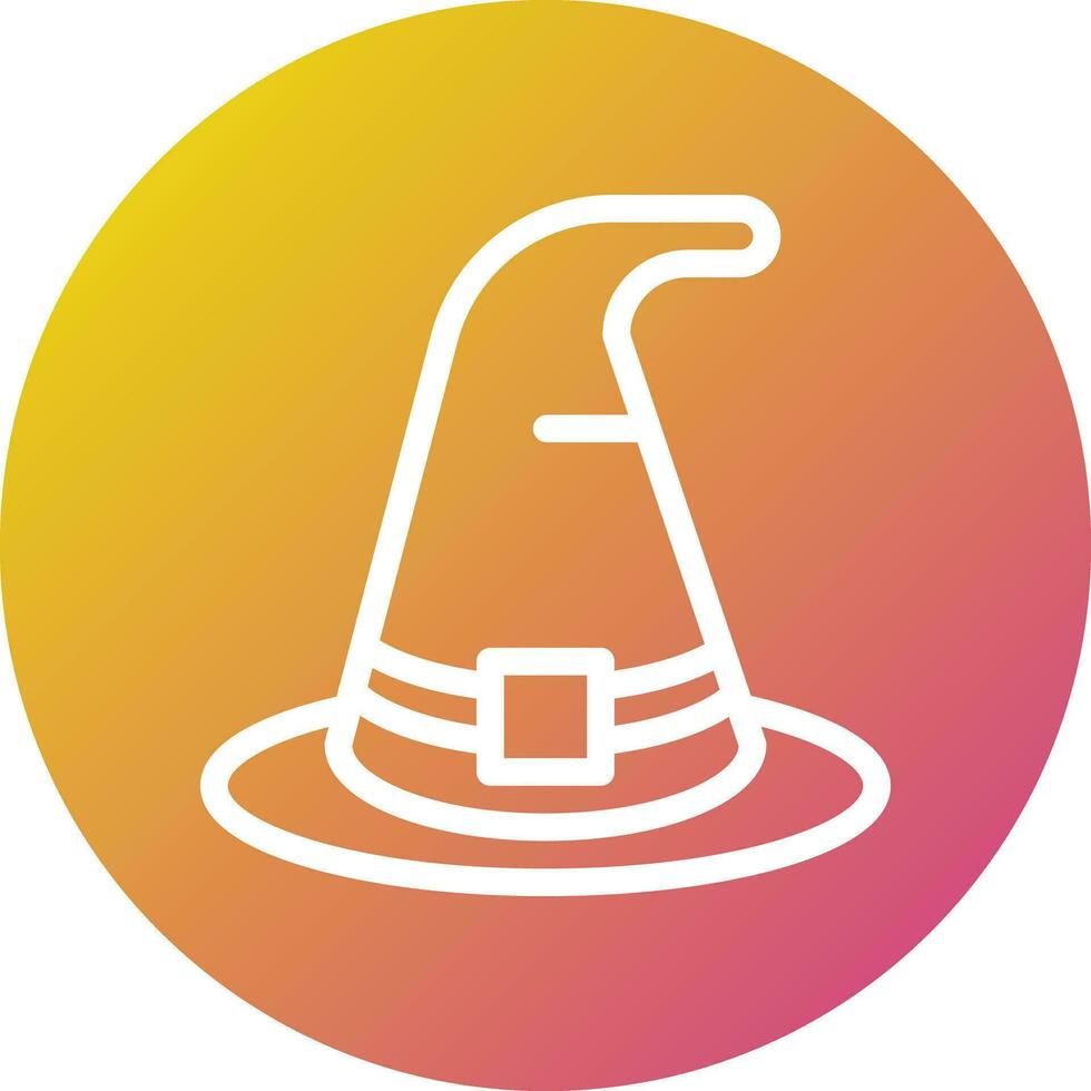 Witch hat Vector Icon Design Illustration