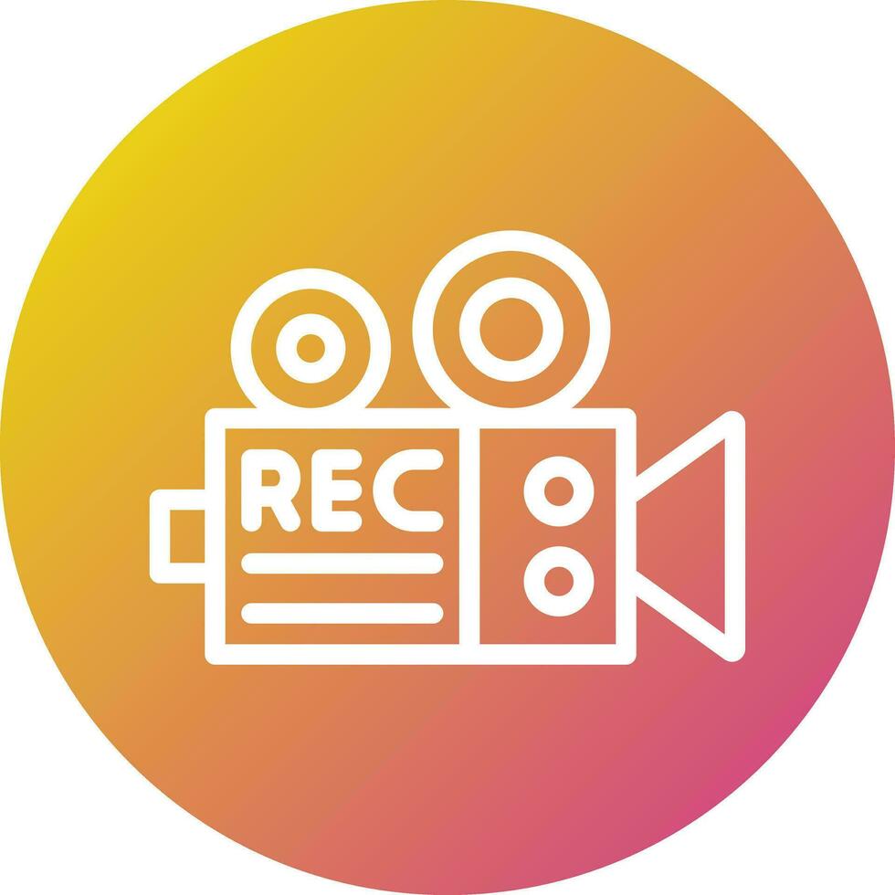 vídeo grabadora vector icono diseño ilustración