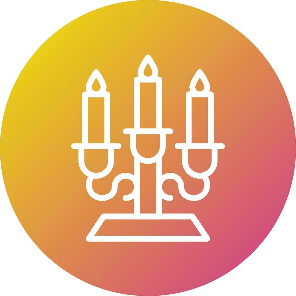 Candlestick Vector Icon Design Illustration