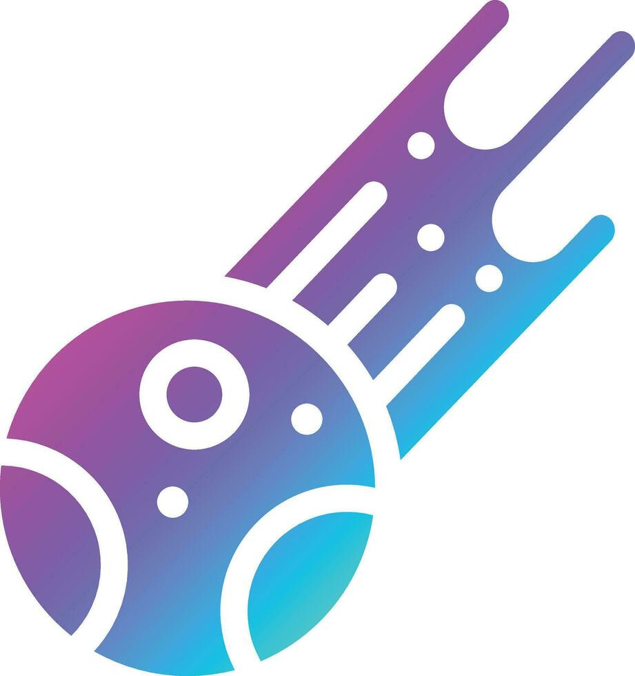 Meteor Vector Icon Design Illustration