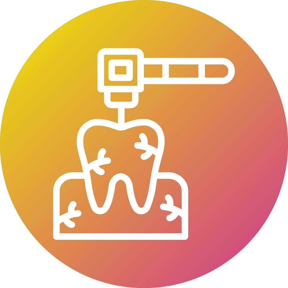 Dental Drill Vector Icon Design Illustration