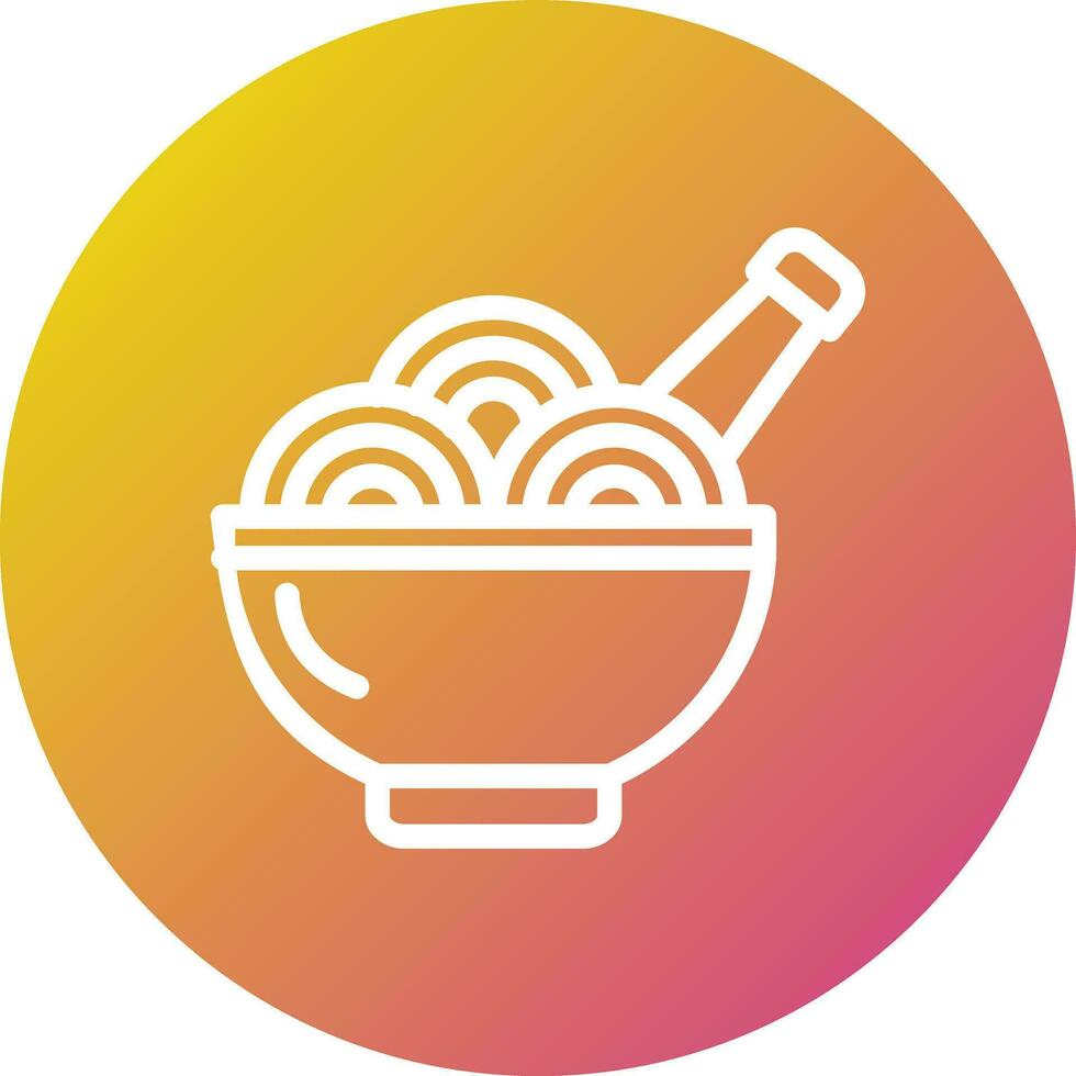 Spaghetti Vector Icon Design Illustration