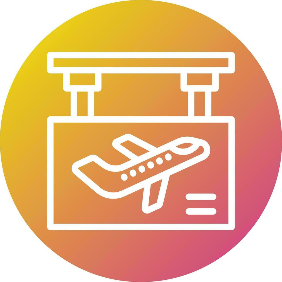 Boarding Gate Vector Icon Design Illustration