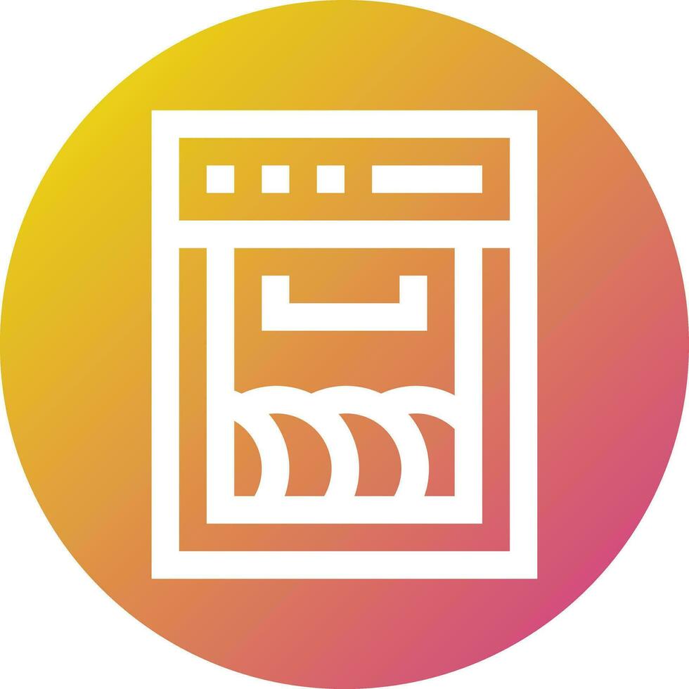 Dishwashing Vector Icon Design Illustration
