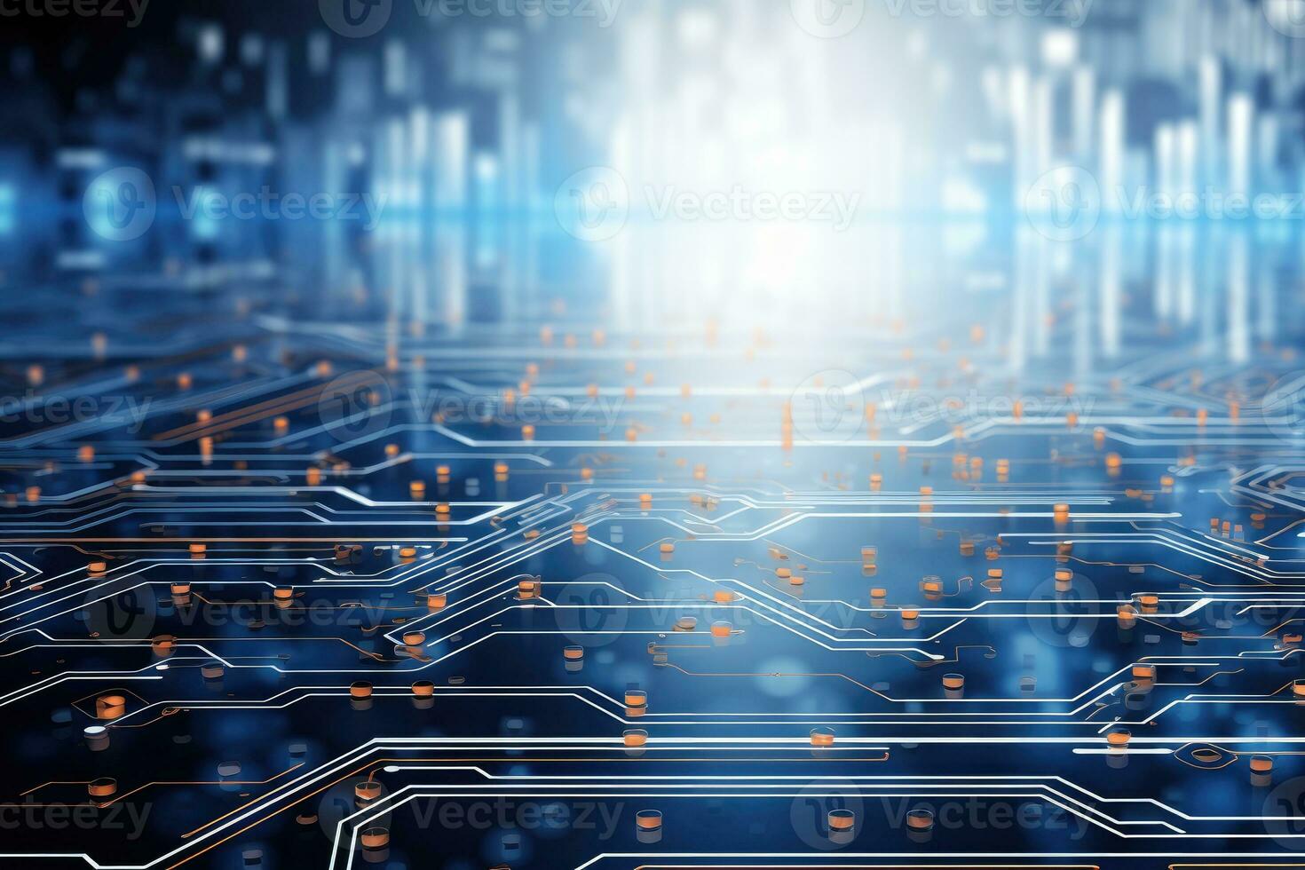 abstract technology electronic circuit board AI Generated photo