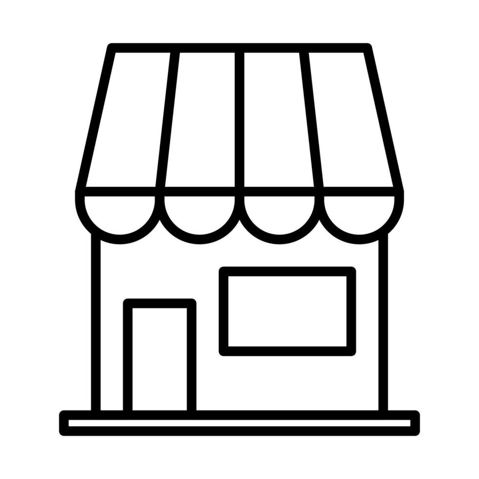 retail store icon in line vector