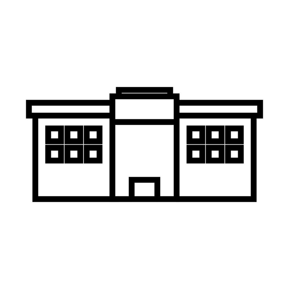 mall icon in line style vector