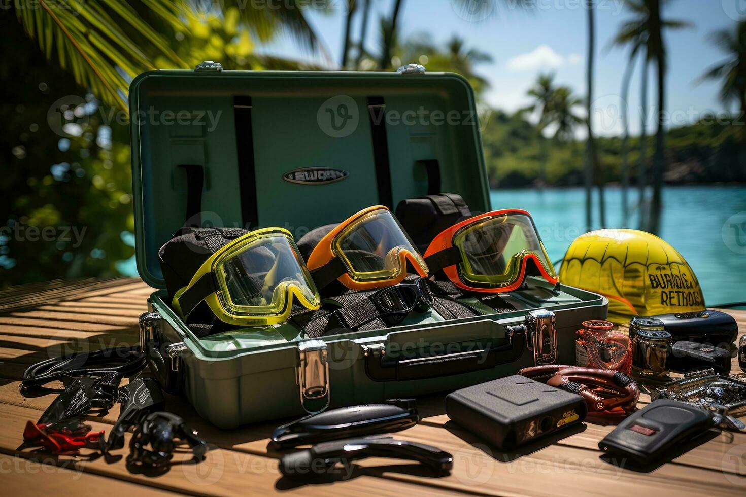 snorkeling tools and equipment AI Generated photo