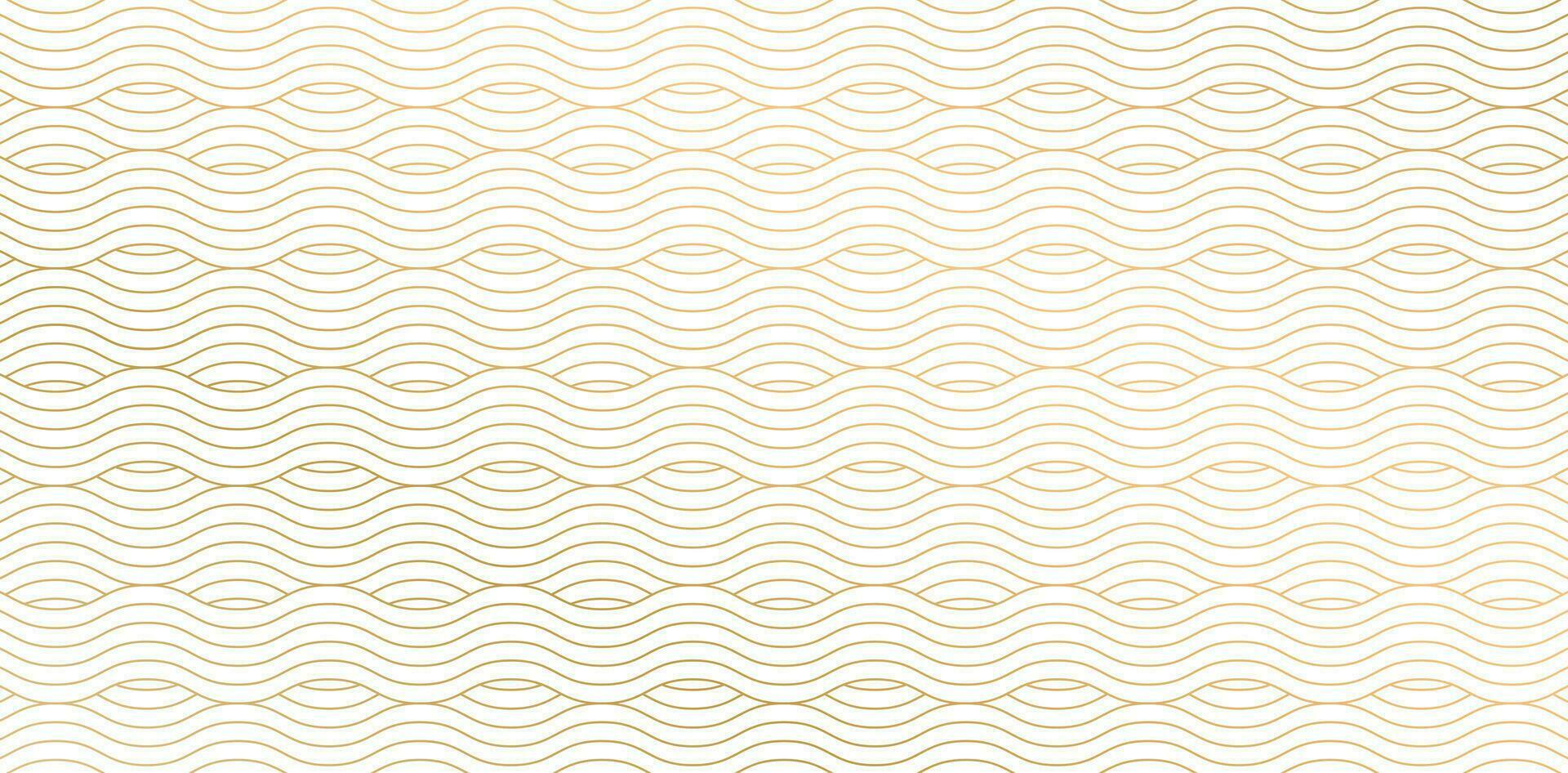 Vector illustration pattern with golden wavy lines on white backgrounds for Fashionable textile, book cover, Digital interfaces, prints design templates materials, wedding invitation, banners