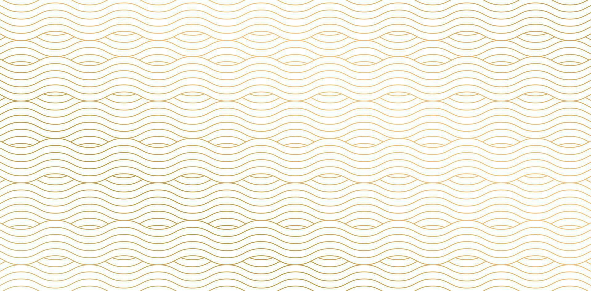 Vector illustration pattern with golden wavy lines on white backgrounds for Fashionable textile, book cover, Digital interfaces, prints design templates materials, wedding invitation, banners