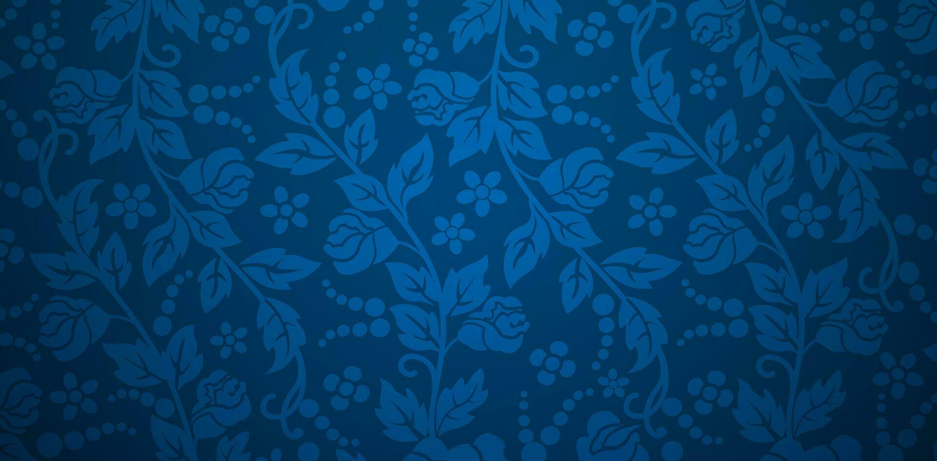 sin costura modelo con Rosa flor hojas azul florales ornamental antecedentes para textil fondo de pantalla, libros cubiertas, digital interfaces, huellas dactilares diseño plantillas material tarjetas invitación, envase documentos vector