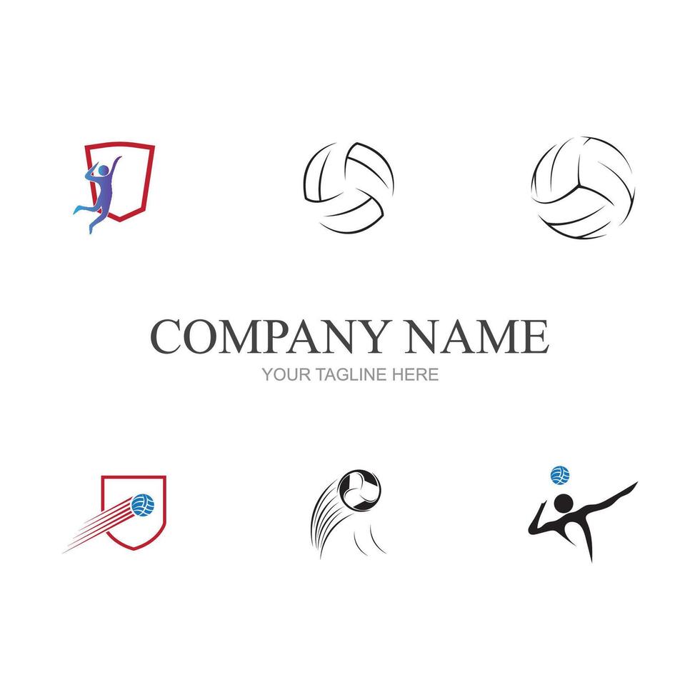 Volleyball logo, emblem, icons, designs templates with volleyball ball Volleyball logo, emblem, icons, designs templates with volleyball ball